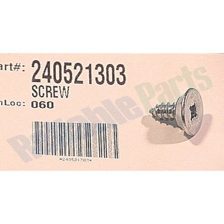 Electrolux Home Products 240521303 Frigidaire Refrigerator Screw 240521303